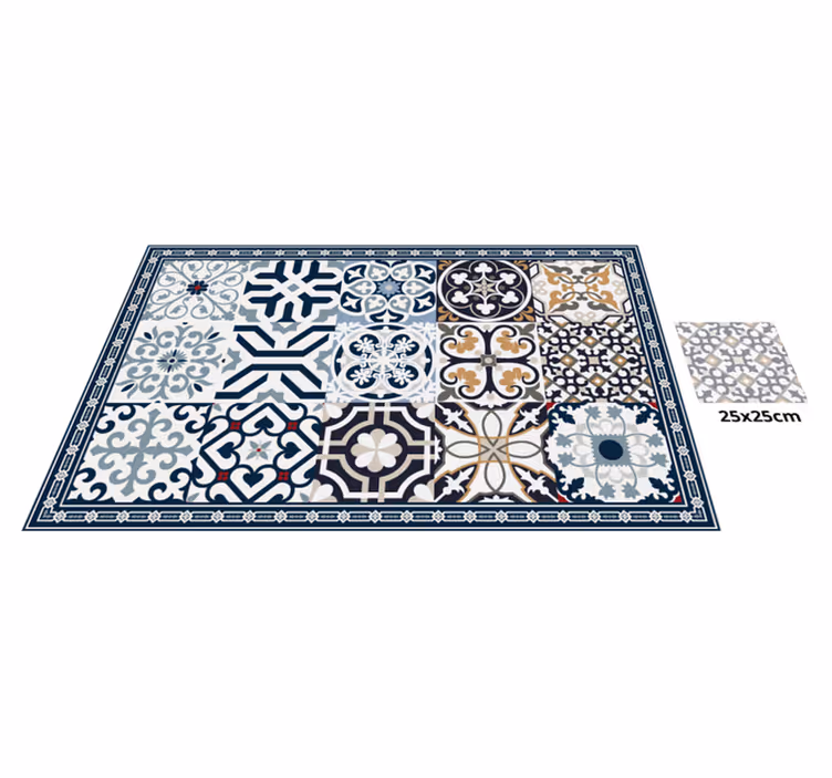 Ornate Tiles tile vinyl carpet - TenStickers