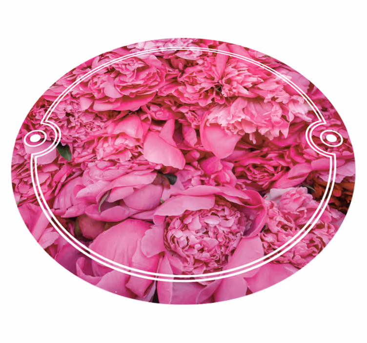 Botanical Meditation Area floral vinyl carpet - TenStickers