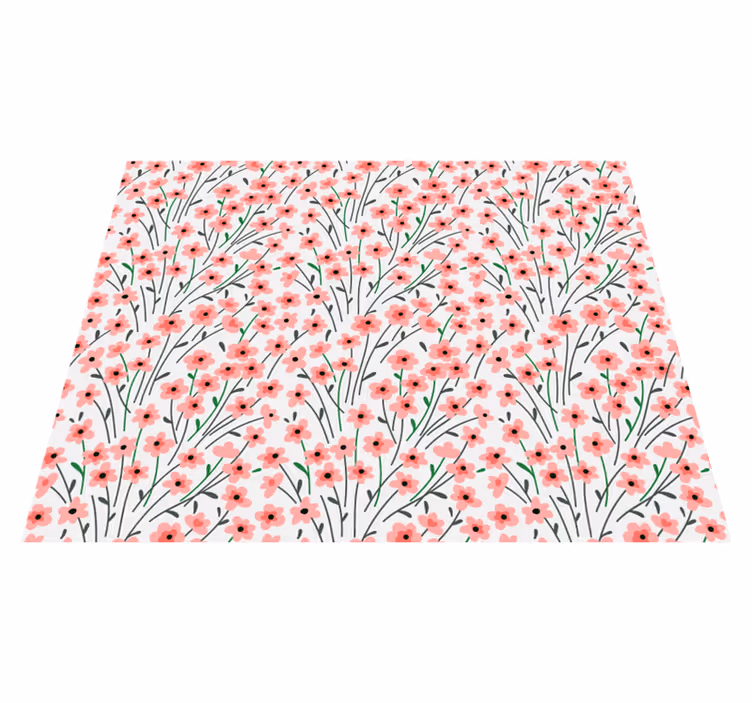 Floral blossom design floral vinyl carpet - TenStickers