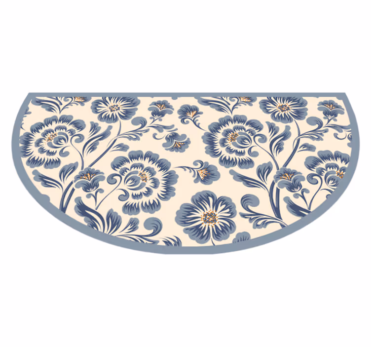 Floral Entryway Enhancer floral vinyl carpet - TenStickers