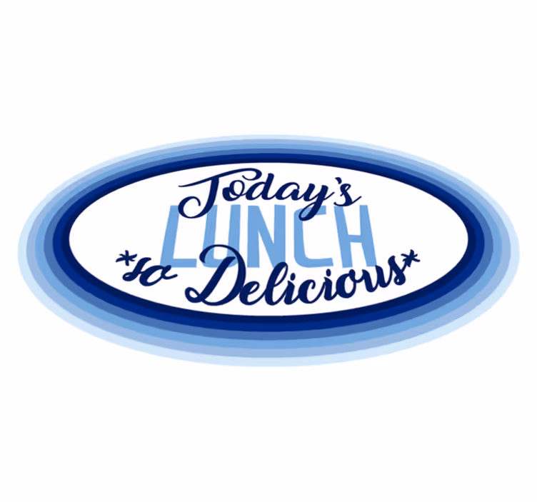 Lunch So Delicious custom vinyl carpet - TenStickers