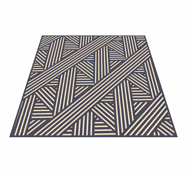 Angular Geometry geometric vinyl carpet - TenStickers