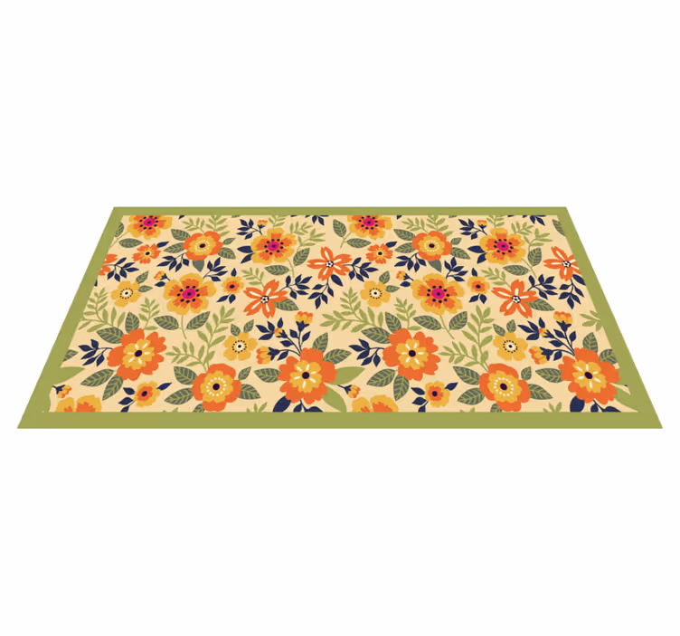 Botanical Garden Style floral vinyl carpet - TenStickers