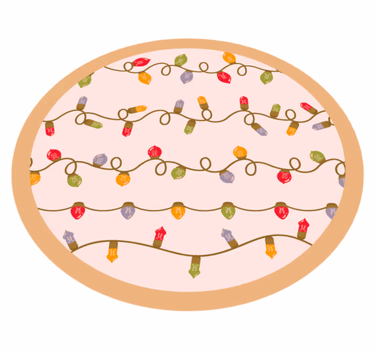Festive Garland event vinyl carpet - TenStickers
