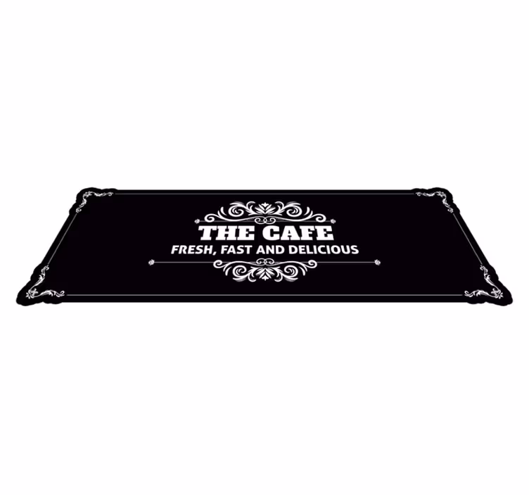 Cafe Fresh Delicious custom vinyl carpet - TenStickers