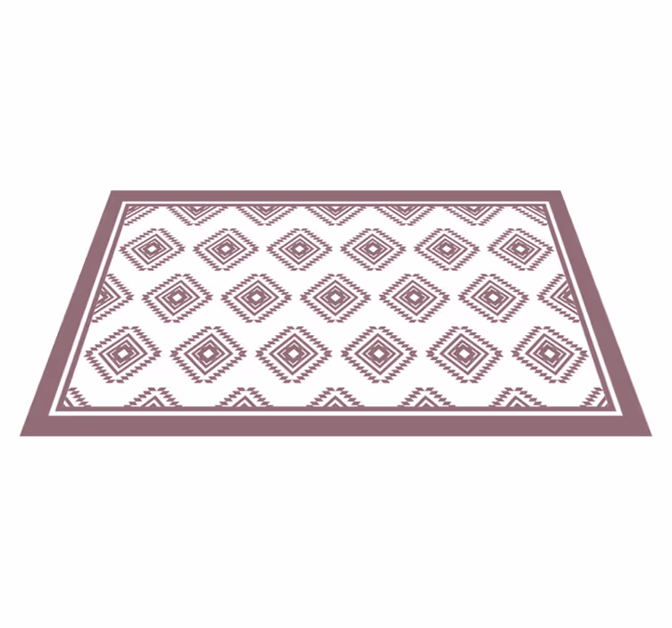 Ethnic vinyl carpet with ethnic patterned design - TenStickers