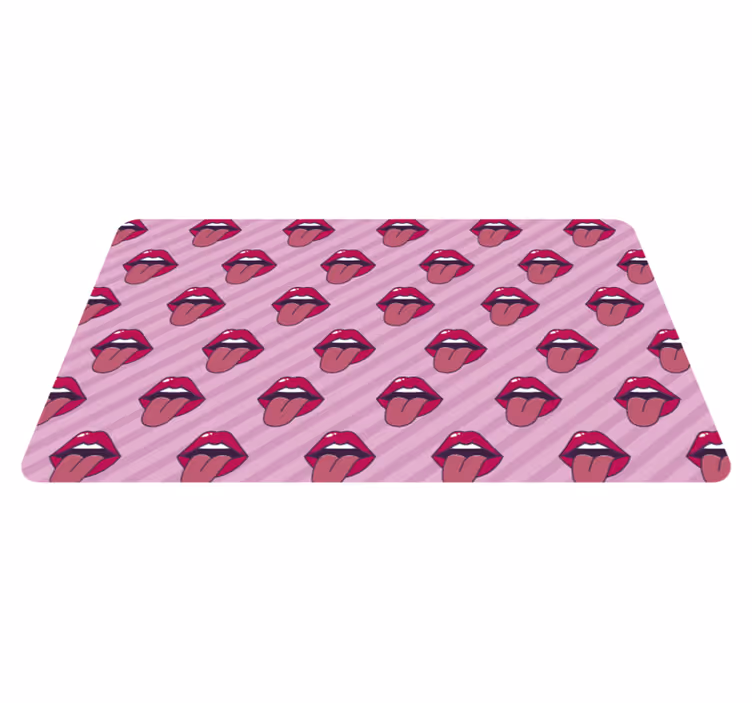 Mouths Pattern kids vinyl carpet - TenStickers