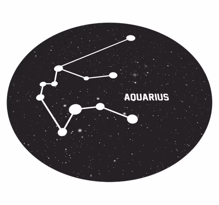 Aquarius Constellation star vinyl carpet - TenStickers
