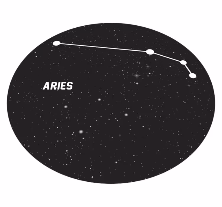 Aries Constellation star vinyl carpet - TenStickers