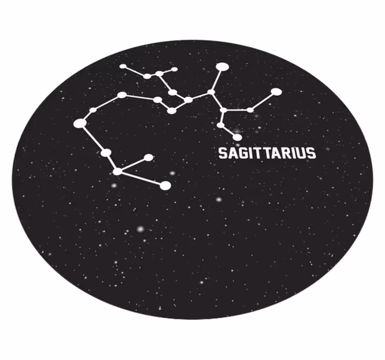 Sagittarius Constellation star vinyl carpet - TenStickers