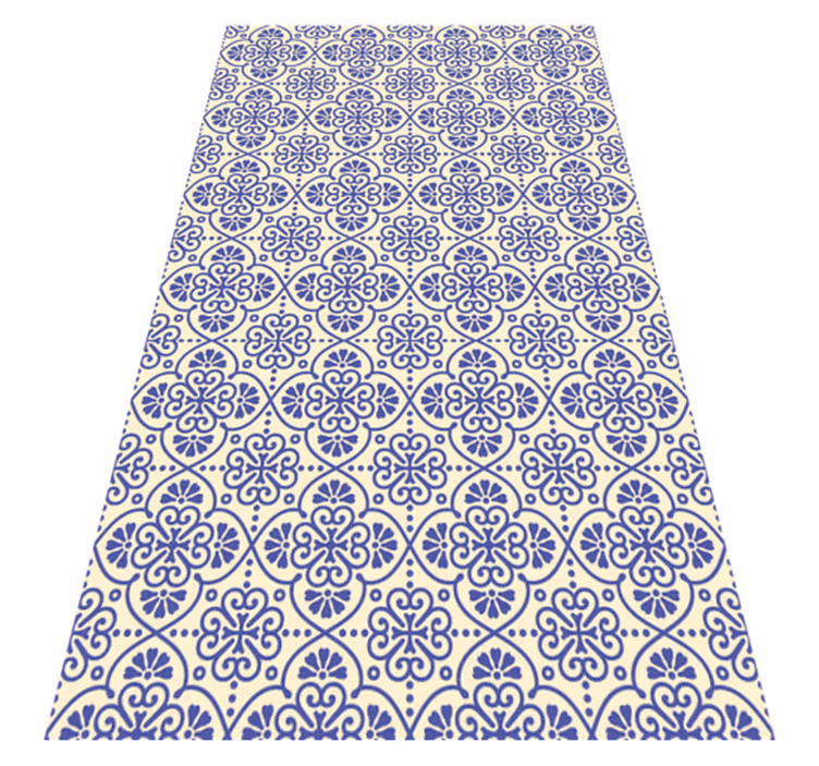Ornate Mediterranean Pattern tile vinyl carpet - TenStickers