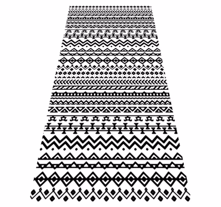 Tribal Pattern Decor world map vinyl carpet - TenStickers
