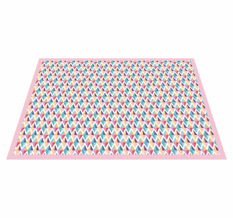 Geometric Patterned Runner bathroom vinyl carpet - TenStickers