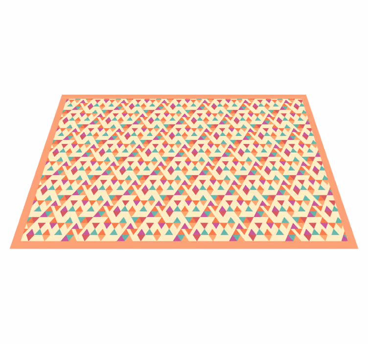 Mosaic vinyl carpet mosaic patterned runner - TenStickers