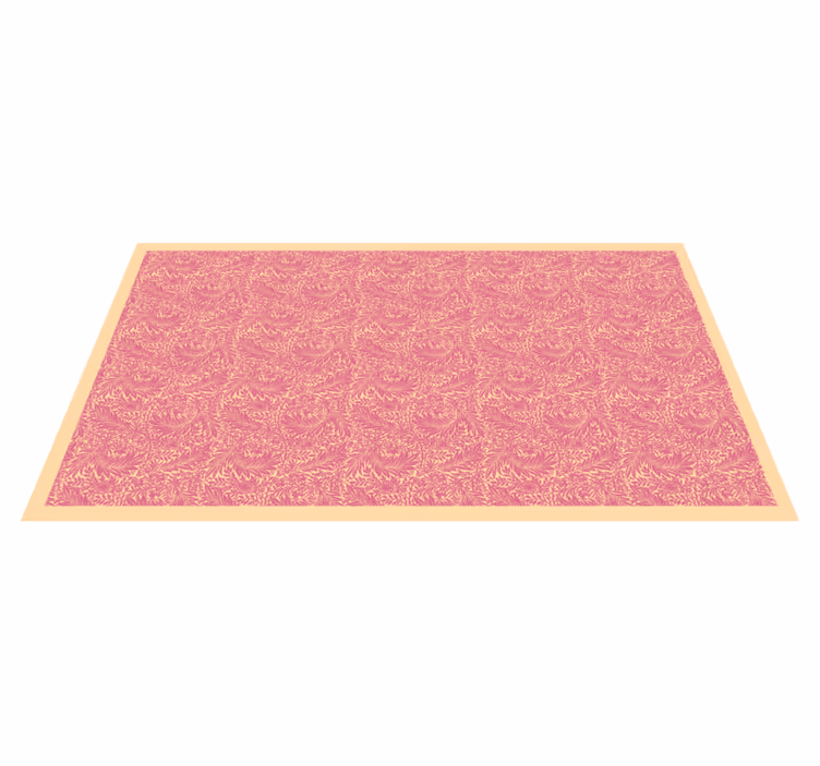 Ornamental Motif bathroom vinyl carpet - TenStickers