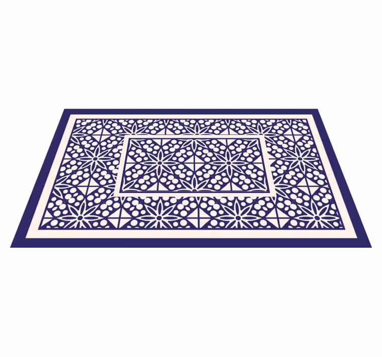 delicate ornaments modern rug - TenStickers