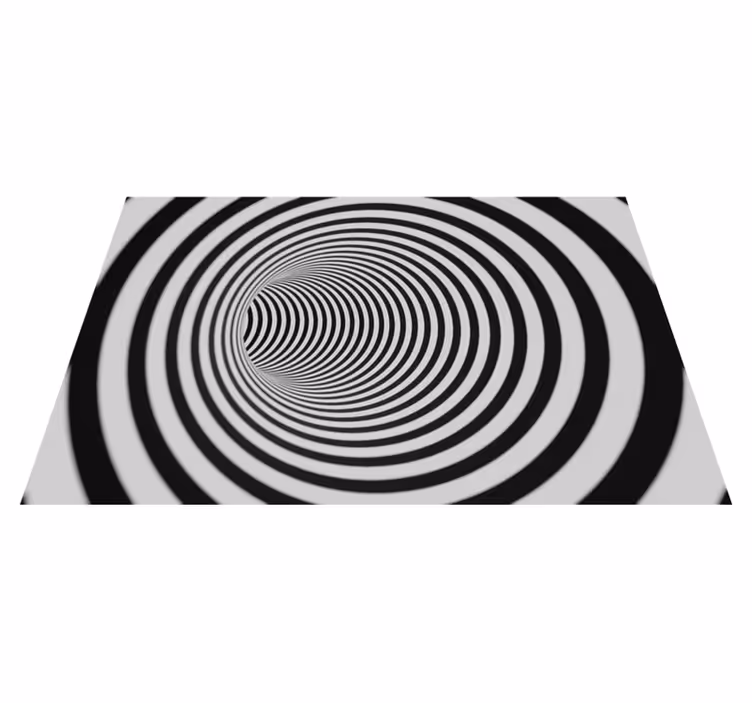 Optical Illusion Swirl geometric vinyl carpet - TenStickers
