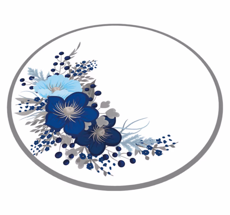 Botanical Collection floral vinyl carpet - TenStickers