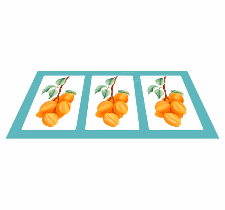 Fruity Illustration floral vinyl carpet - TenStickers