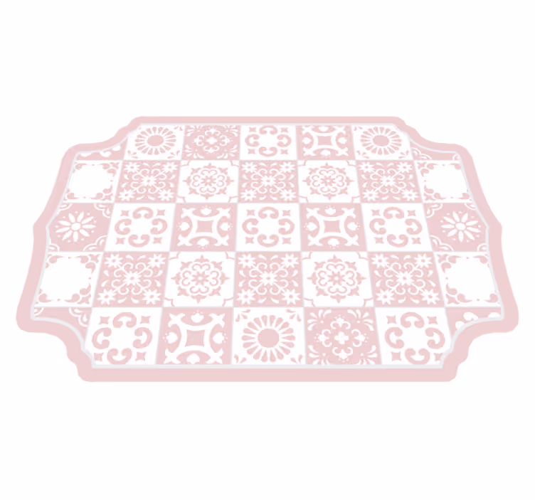 Tile vinyl carpet intricate tile design - TenStickers