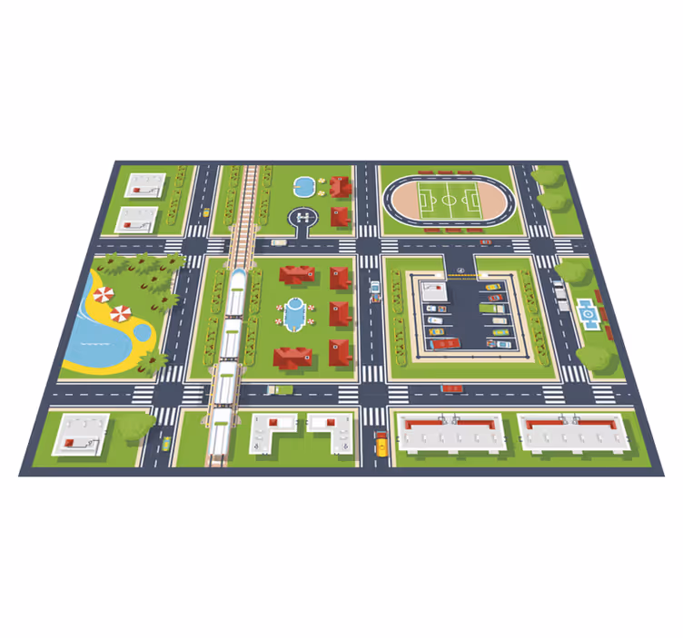 City Playmat road vinyl carpet - TenStickers