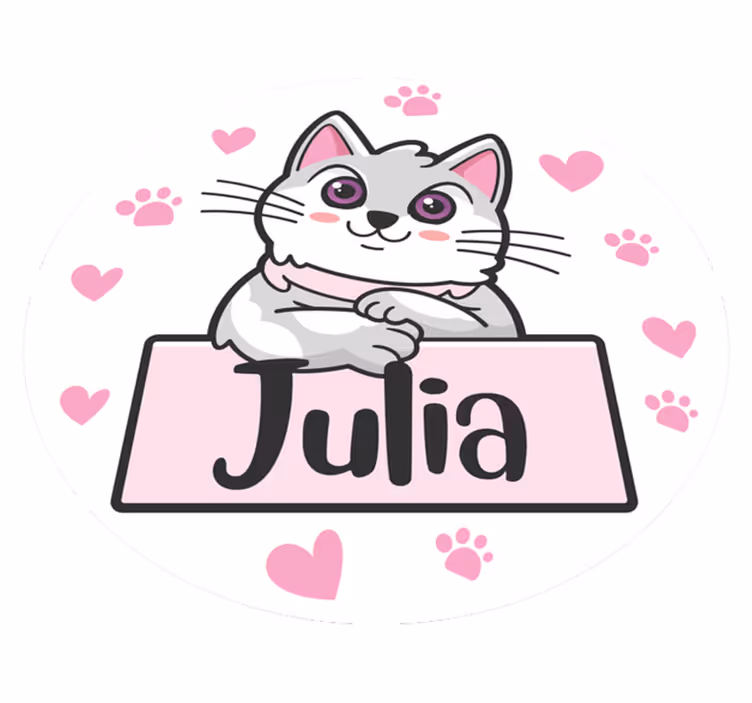 Customized Feline custom vinyl carpet - TenStickers