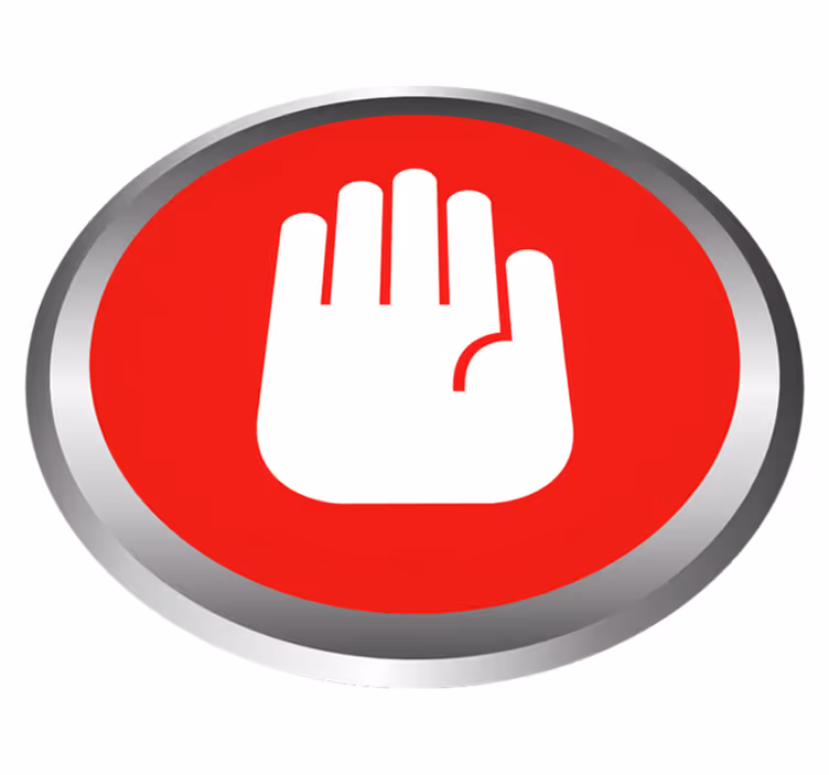 Stop Signal Decor marble vinyl carpet - TenStickers