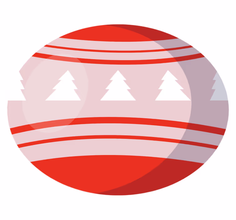 Festive Tree Motif Christmas vinyl carpet - TenStickers