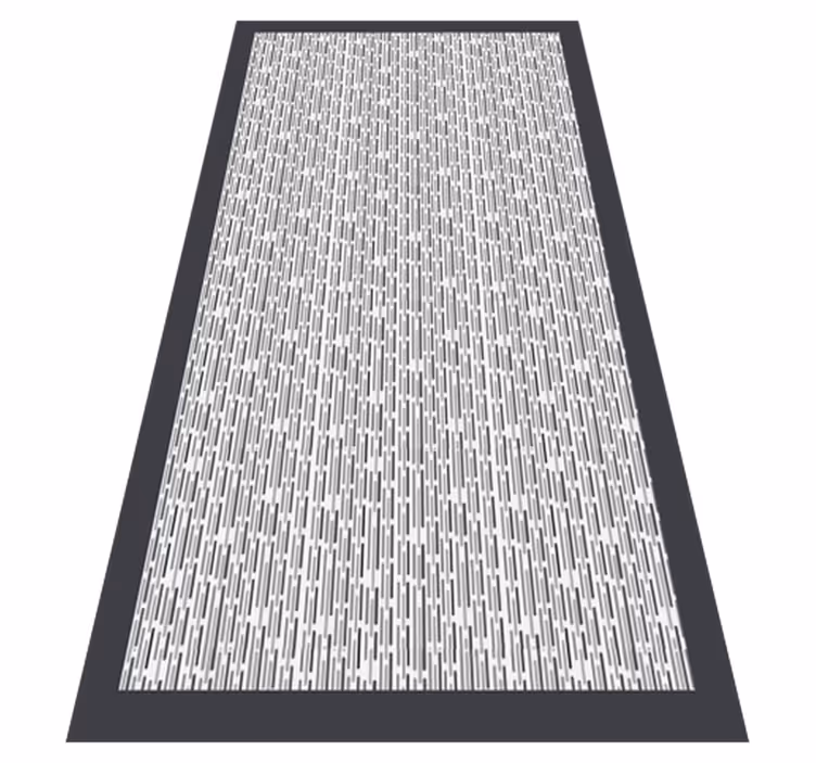 Monochrome Angular geometric vinyl carpet - TenStickers