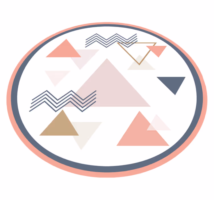 Geometric Abstract Sphere geometric vinyl carpet - TenStickers