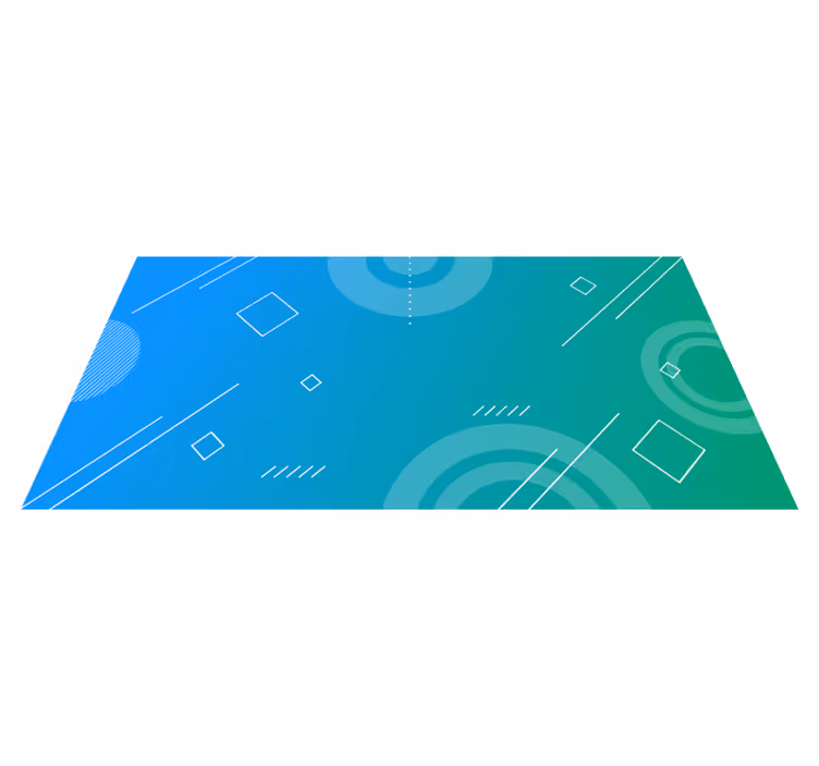 Geometric vinyl carpet abstract geometric gradient - TenStickers