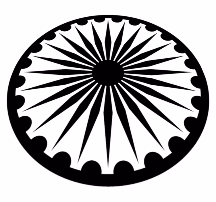 Monochrome Mandala modern vinyl carpet - TenStickers