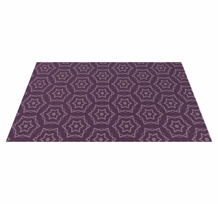 Symmetric Pattern geometric vinyl carpet - TenStickers