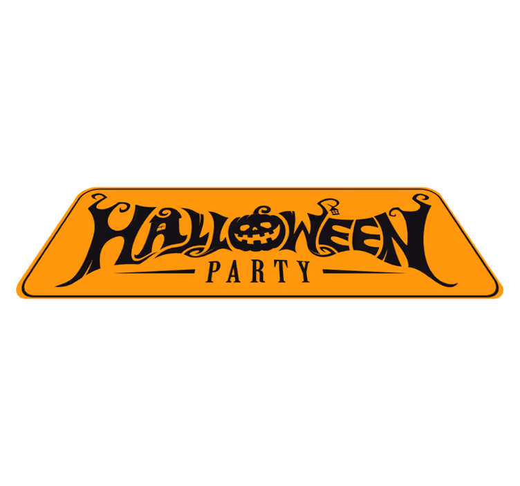 Halloween vinyl carpet halloween celebration banner - TenStickers