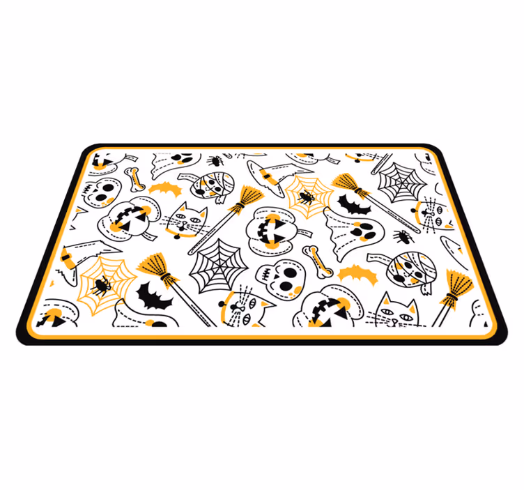 Spooky Festive Motifs halloween vinyl carpet - TenStickers