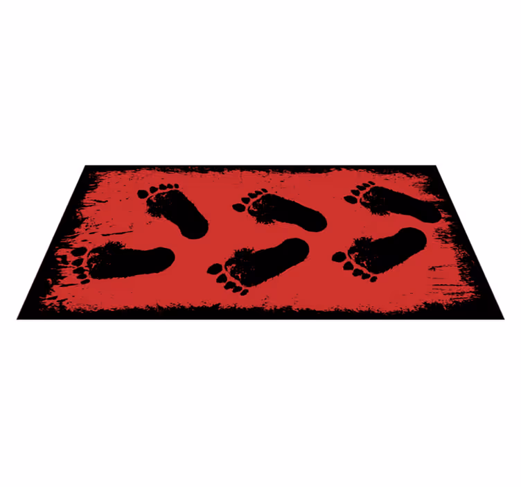 Footprint Contrast animal vinyl carpet - TenStickers