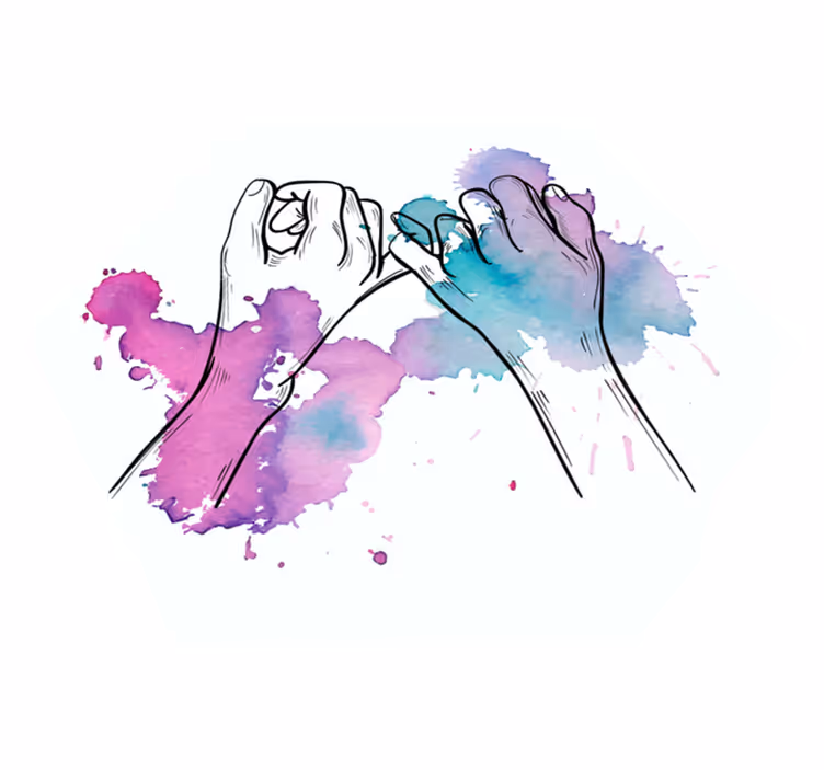 colored fluorescent powder pair lovers rug - TenStickers
