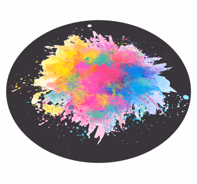 Colorful Splash Explosion texture vinyl carpet - TenStickers