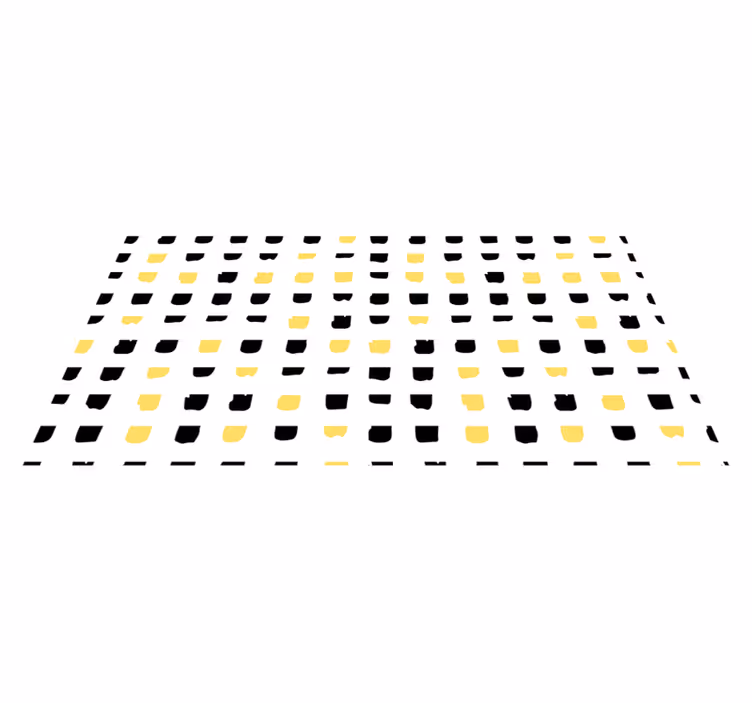 Vibrant Square Motifs geometric vinyl carpet - TenStickers