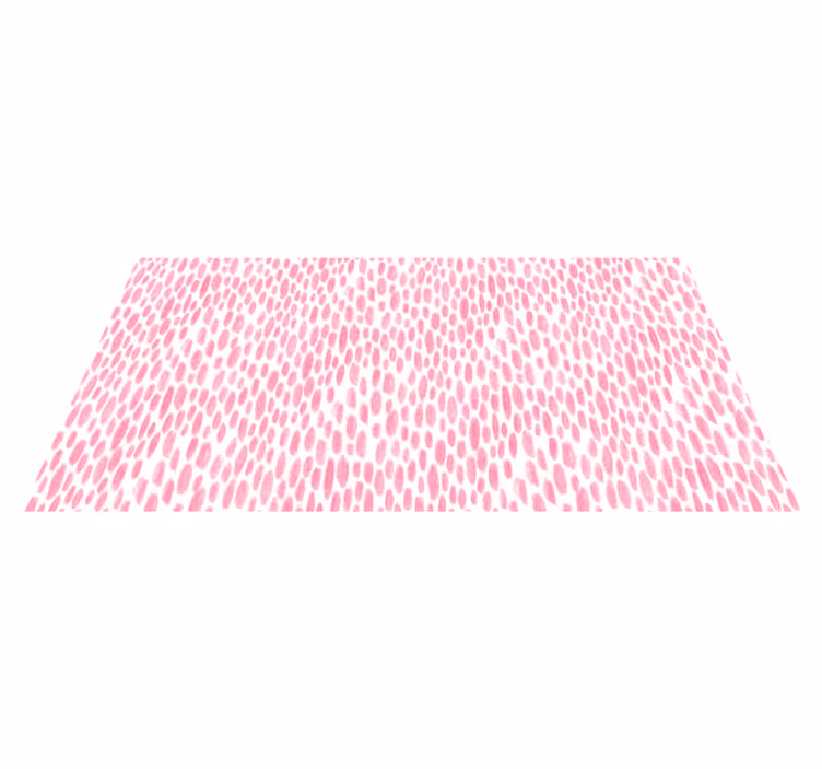Pink Watercolor Dots teen vinyl carpet - TenStickers