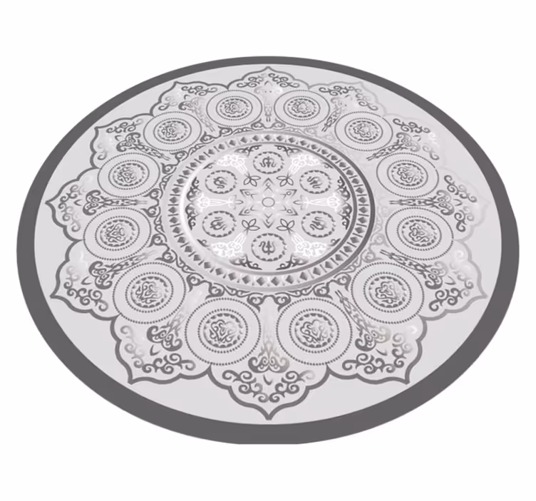 Mandala vinyl carpet mandala pattern design - TenStickers