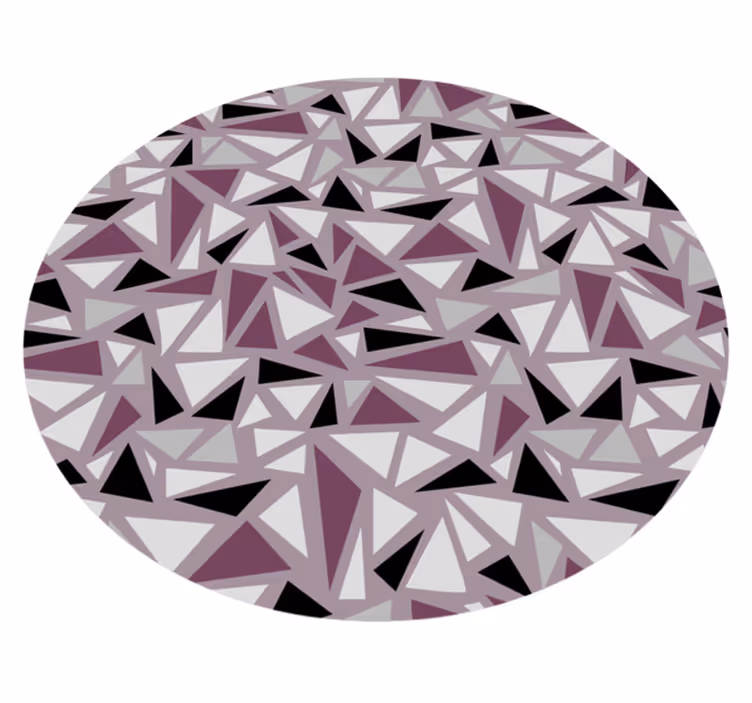 Geometric vinyl carpet geometric triangular mosaic - TenStickers