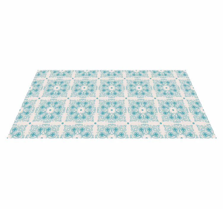 Mosaic mandala design mosaic vinyl carpet - TenStickers
