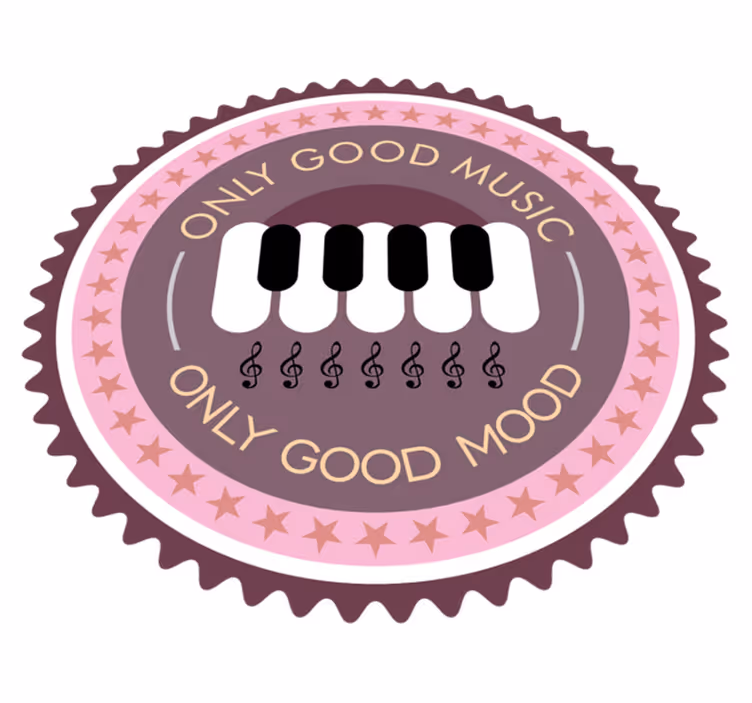Musical Mood Enhancer custom vinyl carpet - TenStickers