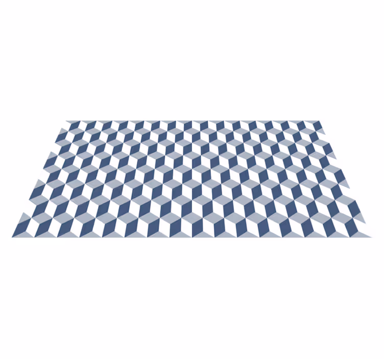 Cubical Pattern geometric vinyl carpet - TenStickers