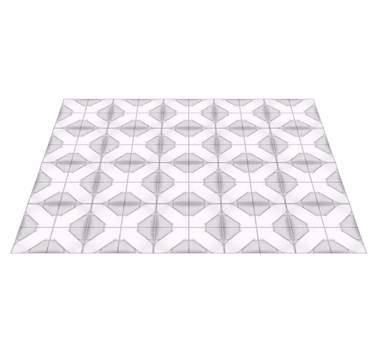 Cubist Symmetry geometric vinyl carpet - TenStickers