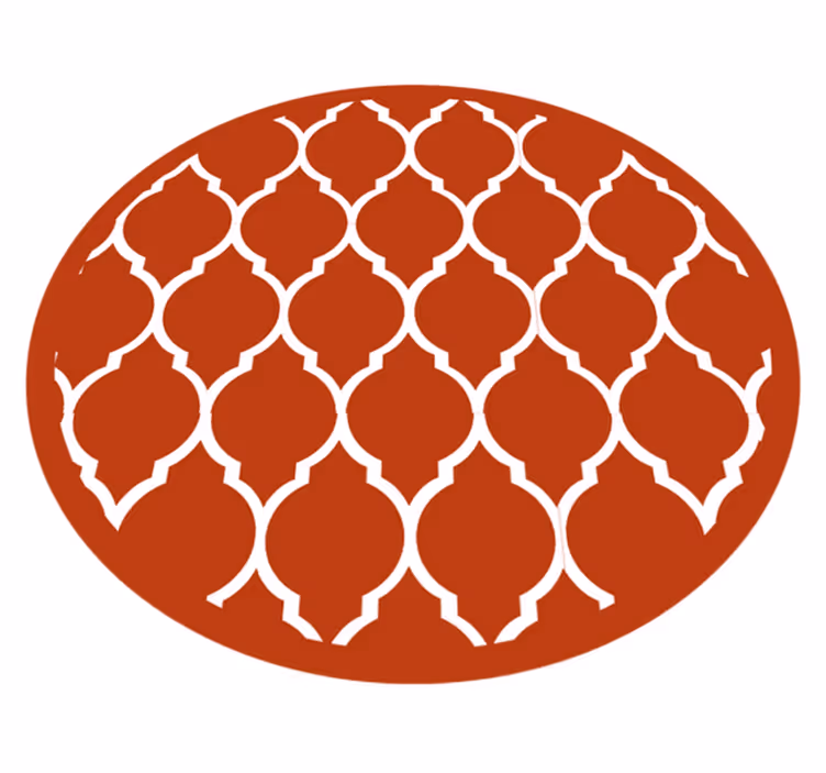 Geometric Lattice geometric vinyl carpet - TenStickers