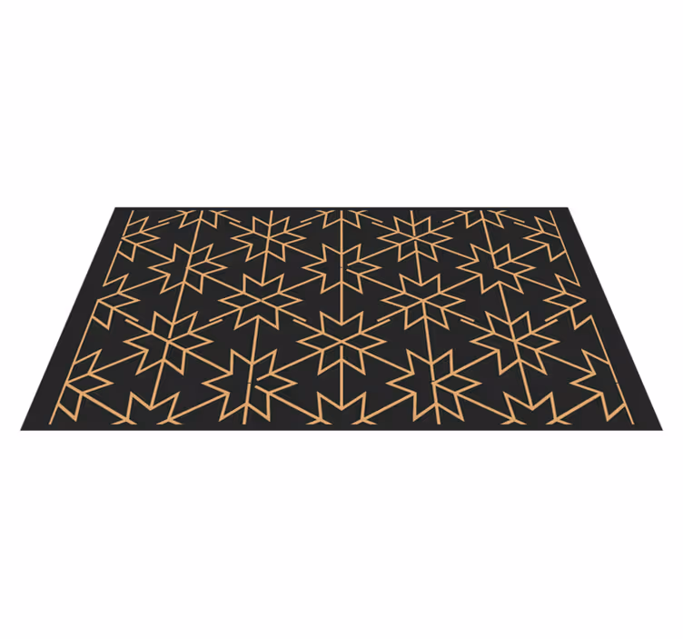 Geometric vinyl carpet geometric starburst - TenStickers