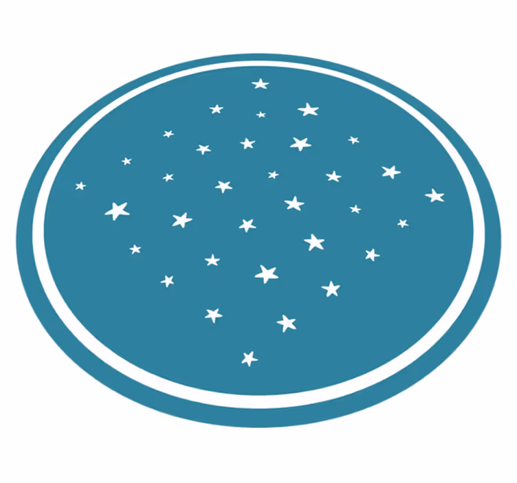 Stellar Motif star vinyl carpet - TenStickers