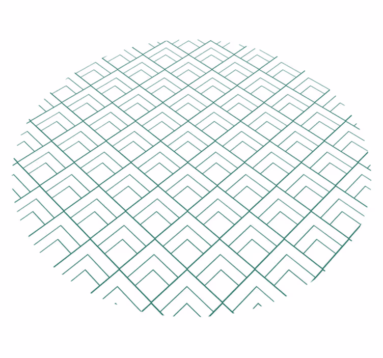 Geometric Lines Layer geometric vinyl carpet - TenStickers